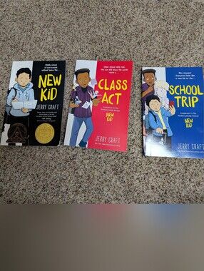 New Kid Graphic Novel Series by Jerry Craft (Books #1-3)